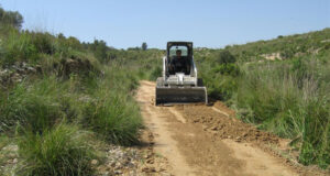 Recuperació de camins al parc d’Olèrdola després dels aiguats